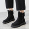 Lined Winter Ankle Boots with High-Traction Anti-Slip Sole