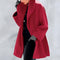 Classic Women's Wool Coat - Minimalist and Elegant Outerwear